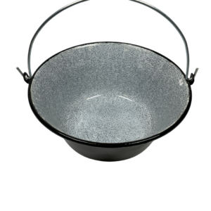 Gulyásbogrács zománcozott .minőségi, vastag falú. 16 literes