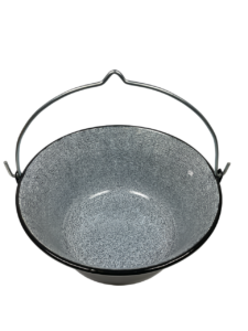 Gulyásbogrács zománcozott .minőségi, vastag falú. 30 literes