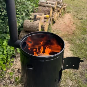 BBQ Kültéri tűzhely, üstház, tartozékok nélkül.