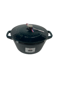 STAUB Öntöttvas főzőedény, zománcozott, 24 cm/4 liter, Cocotte Rond Tengerkék színű színű /39/
