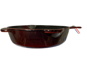 STAUB öntöttvas serpenyő, öntöttvas nyéllel, 22 cm átmérőjű, Gránát vörös (22)