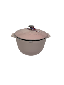 STAUB Öntöttvas főzőedény, zománcozott, 20 cm/3 liter, Cocotte Chistera kerek, Rózsaszín (54)