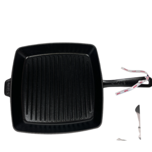 STAUB öntöttvas grillserpenyő, szögletes, matt fekete 30x30 cm (80)